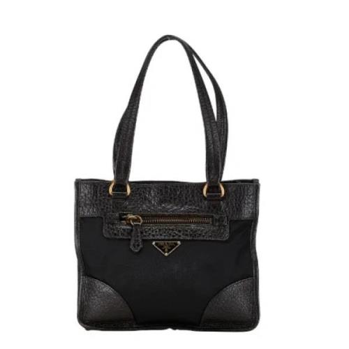 Pre-owned Canvas handbags Prada Vintage , Black , Dames