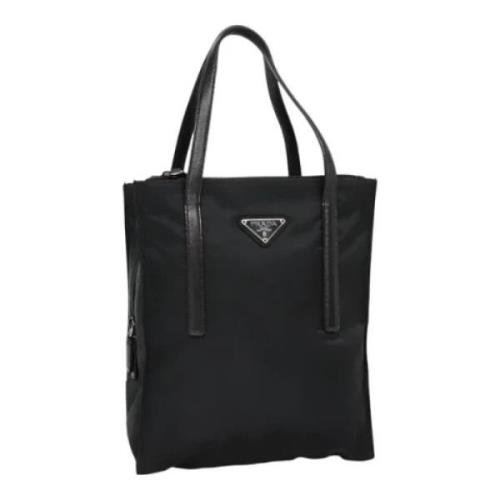 Pre-owned Leather totes Prada Vintage , Black , Dames