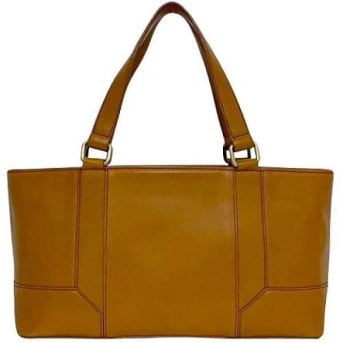 Pre-owned Leather totes Burberry Vintage , Brown , Dames