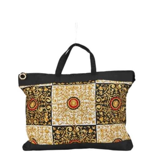 Pre-owned Canvas handbags Versace Pre-owned , Black , Dames