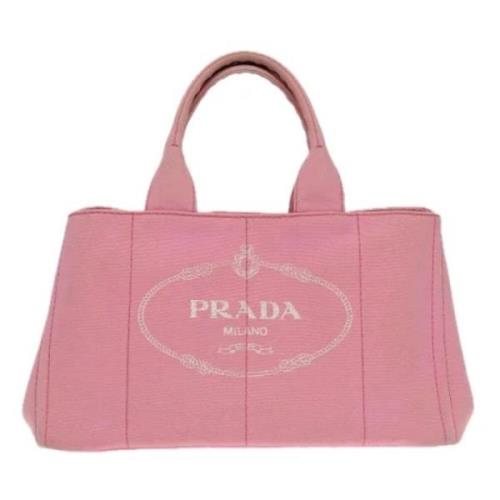 Pre-owned Canvas totes Prada Vintage , Pink , Dames