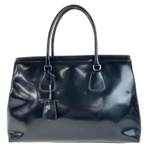 Pre-owned Leather totes Prada Vintage , Black , Dames