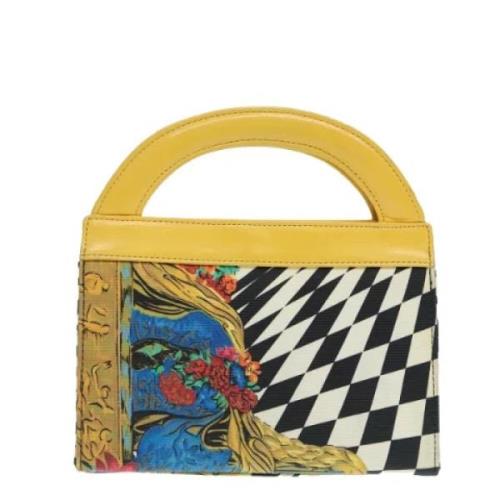 Pre-owned Canvas handbags Versace Pre-owned , Yellow , Dames