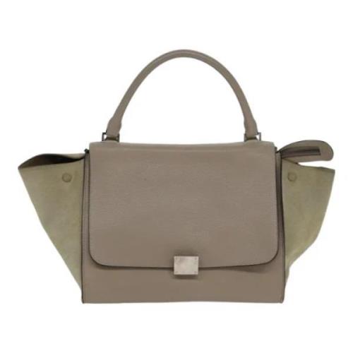 Pre-owned Leather celine-bags Celine Vintage , Beige , Dames