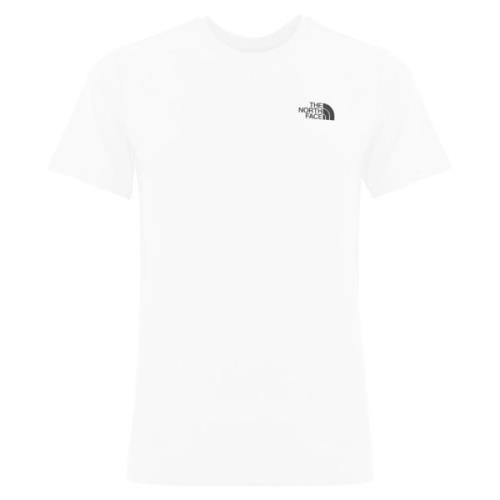 Witte T-shirt met Hart Logo Print The North Face , White , Heren