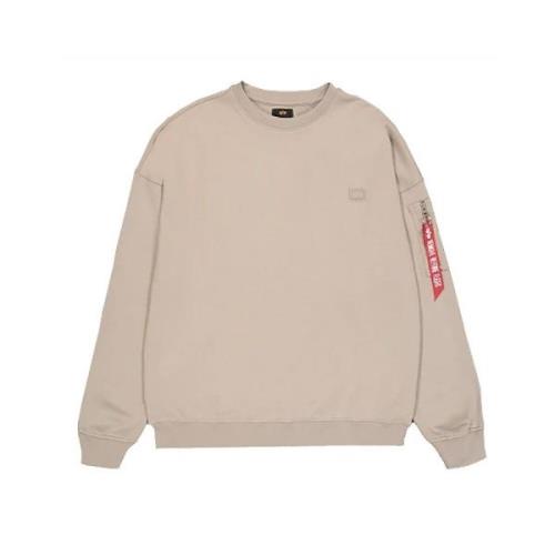 Vintage Sand Sweater Essentials RL Alpha Industries , Beige , Heren