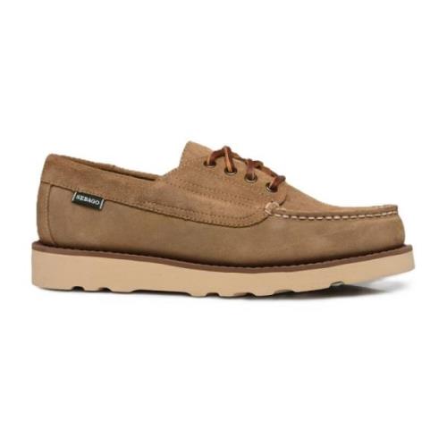 Licht Beige Suède Field Schoenen Sebago , Beige , Heren