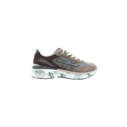 Beige Sneakers met Ergonomische Zool Premiata , Beige , Heren