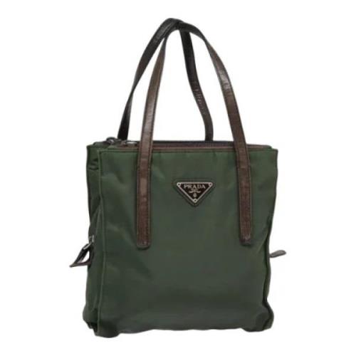 Pre-owned Canvas handbags Prada Vintage , Green , Dames