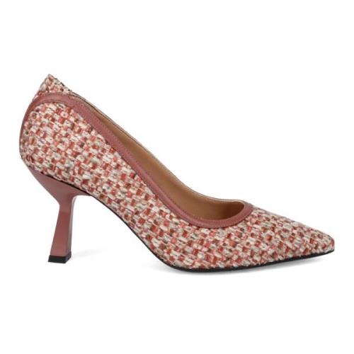 Roze Geweven Stof Pumps Sangiorgio , Pink , Dames