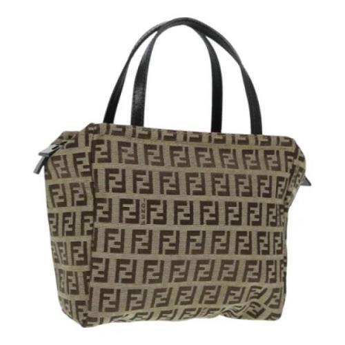 Pre-owned Canvas handbags Fendi Vintage , Beige , Dames