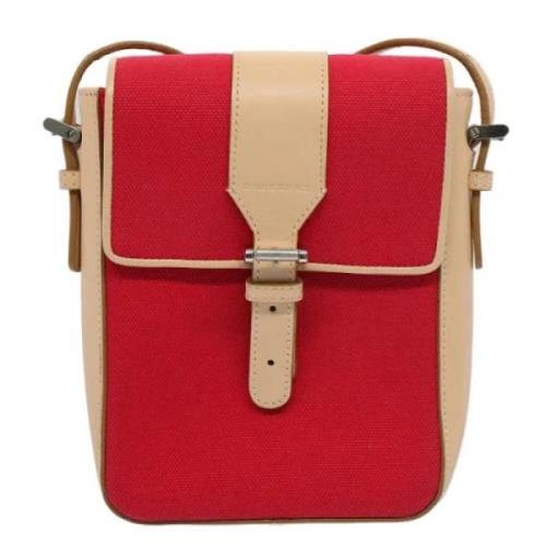 Pre-owned Canvas shoulder-bags Burberry Vintage , Red , Dames