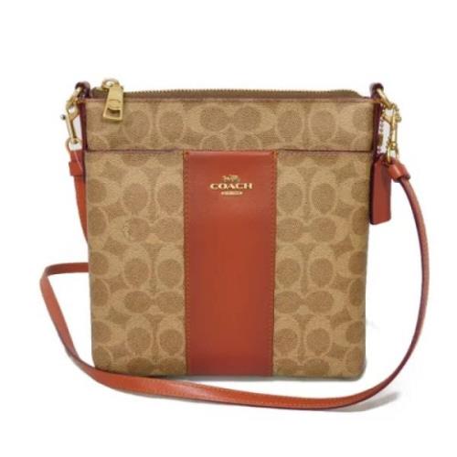 Pre-owned Canvas shoulder-bags Coach Pre-owned , Beige , Dames