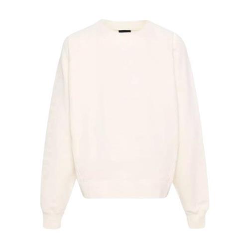 Beige Typo Sweatshirt Losse Pasvorm Jacquemus , Beige , Heren