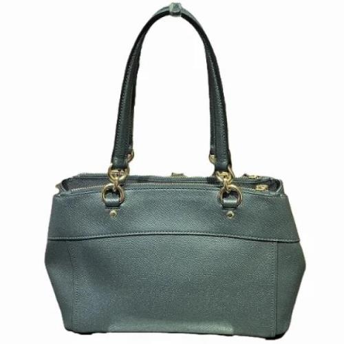 Pre-owned Leather handbags Coach Pre-owned , Gray , Dames