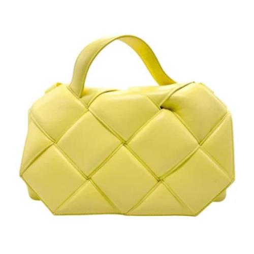 Pre-owned Leather handbags Bottega Veneta Vintage , Yellow , Dames