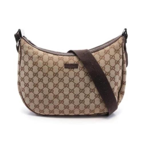 Pre-owned Canvas crossbody-bags Gucci Vintage , Beige , Dames