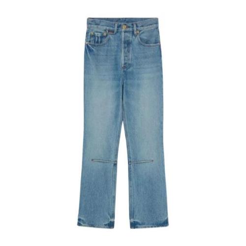 Blauwe Flared Leg Dames Jeans Jacquemus , Blue , Dames