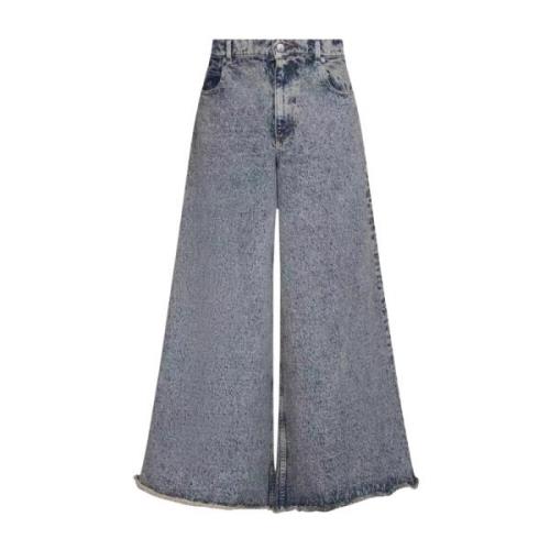 Grijze Wijde Pijp Jeans Marni , Blue , Dames