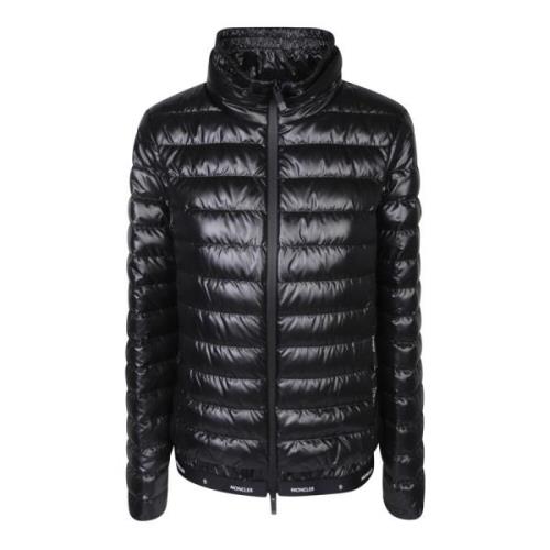 Luxe Veren-gevoerde Donsjas Moncler , Black , Dames