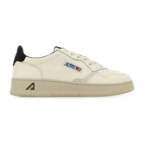 Witte Leren Medalist Sneakers Autry , White , Heren