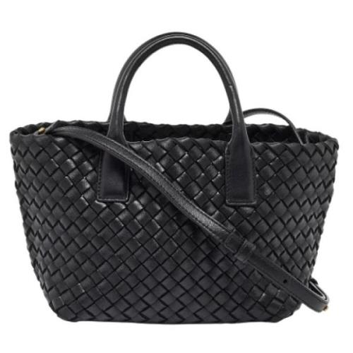 Pre-owned Leather totes Bottega Veneta Vintage , Black , Dames