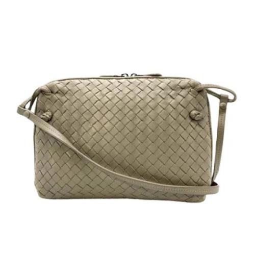 Pre-owned Leather shoulder-bags Bottega Veneta Vintage , Gray , Dames