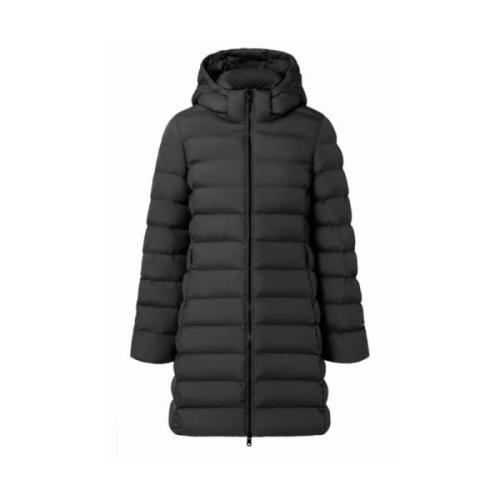 Stijlvolle wijde jas voor mannen Ecoalf , Black , Dames