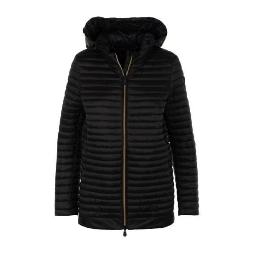 Zwarte Winterjas voor Vrouwen Save The Duck , Black , Dames