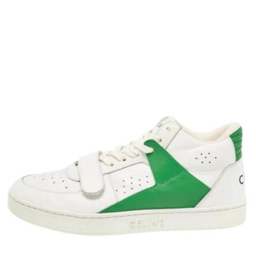 Pre-owned Leather sneakers Celine Vintage , White , Dames