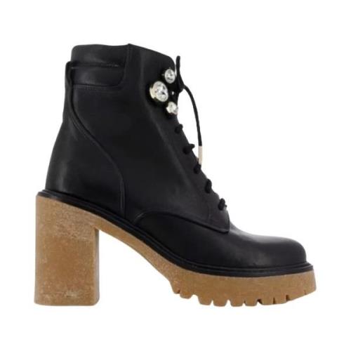 Gebonden enkellaarsjes met kristaldetails Sophia Webster , Black , Dam...