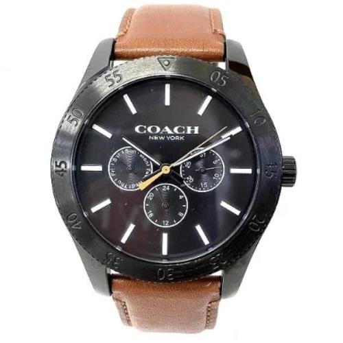 Pre-owned Stainless Steel watches Coach Pre-owned , Black , Heren