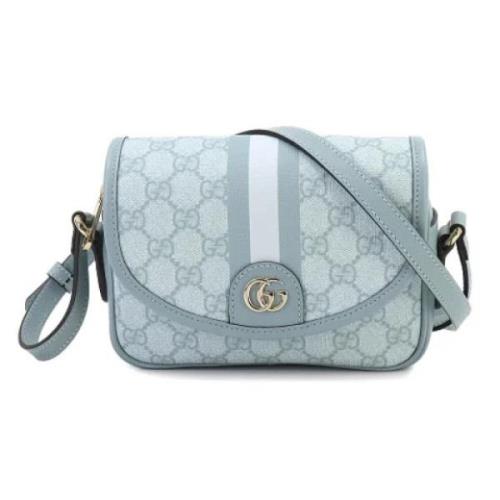 Pre-owned Leather gucci-bags Gucci Vintage , Blue , Dames