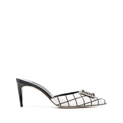 Latexamu Gala Mini Arc Sandalen Manolo Blahnik , Black , Dames