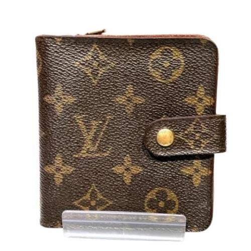 Pre-owned Canvas wallets Louis Vuitton Vintage , Brown , Dames