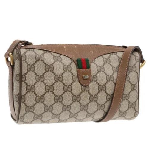 Pre-owned Leather gucci-bags Gucci Vintage , Beige , Dames