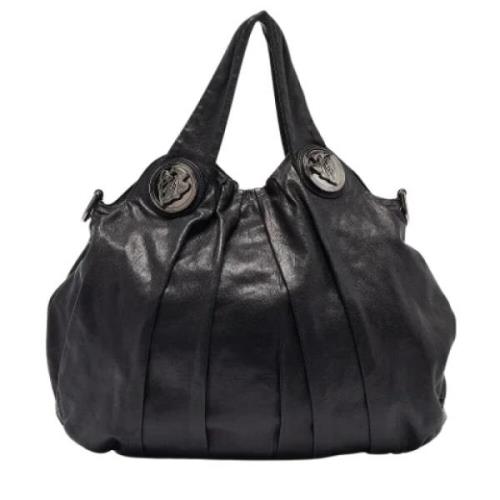 Pre-owned Leather gucci-bags Gucci Vintage , Black , Dames