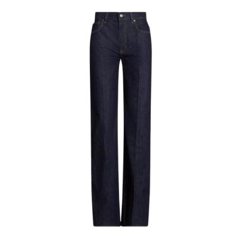 marineblauwe jeans met wijde pijpen Ralph Lauren , Blue , Dames