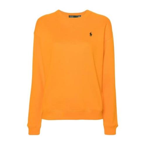 Oranje sweatshirt met logo Ralph Lauren , Orange , Dames