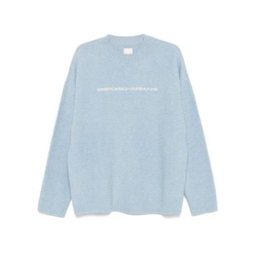 Stijlvolle Sweaters Collectie Emporio Armani , Blue , Heren