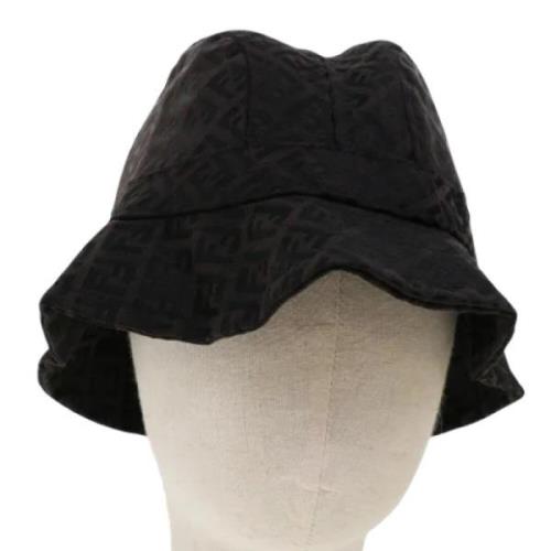 Pre-owned Fabric hats Fendi Vintage , Black , Dames