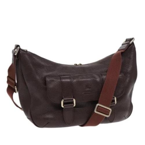 Pre-owned Leather shoulder-bags Burberry Vintage , Brown , Dames