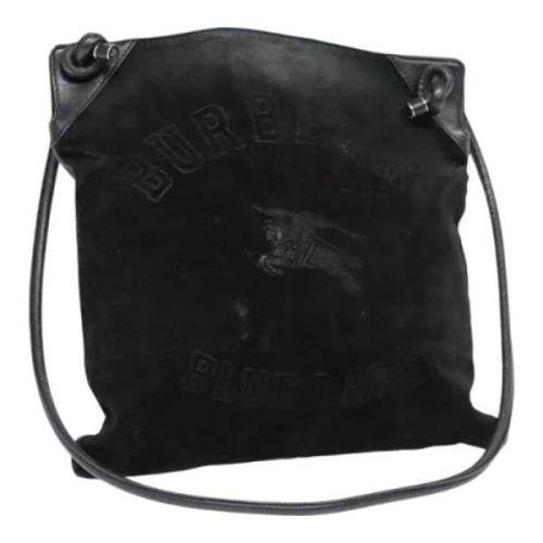 Pre-owned Leather shoulder-bags Burberry Vintage , Black , Dames