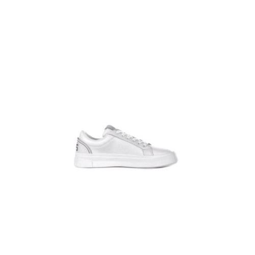 Leren Logo Sneakers Rubberen Zool Gcds , White , Unisex