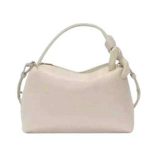 Beige Leren Corner Tas met Riem JW Anderson , Beige , Dames