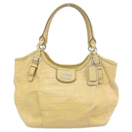 Pre-owned Leather handbags Coach Pre-owned , Yellow , Dames