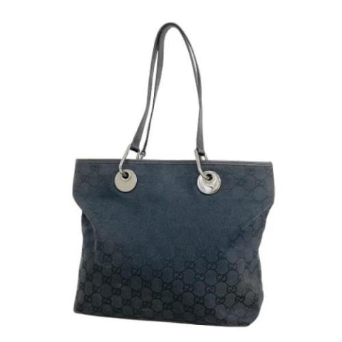 Pre-owned Canvas gucci-bags Gucci Vintage , Blue , Dames