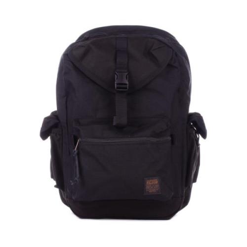 Zwarte Heren Rugzak met Logo Filson , Black , Heren