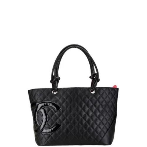 Pre-owned Leather chanel-bags Chanel Vintage , Black , Dames