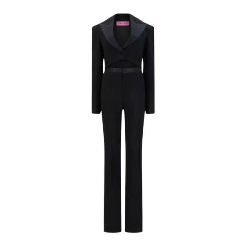 Zwarte Talara Jumpsuit Diepe V-hals Gauge81 , Black , Dames